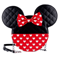 Image 2 of Loungefly Mickey and Minnie Mouse Sweetheart Crossbody Bag