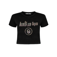 LINK IN BIO RHINESTONE BABYGIRL TOP