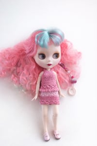 Image 3 of Blythe with Handmade Crochet Set 