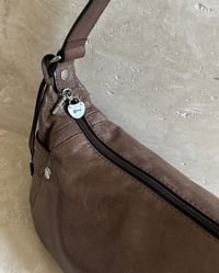 Image 4 of BROWN LEATHER FOSSIL BAG
