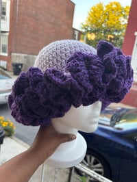 Image 2 of Amethyst Ruffle Hat 