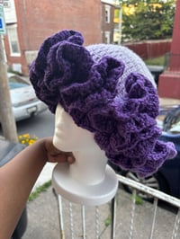 Image 3 of Amethyst Ruffle Hat 