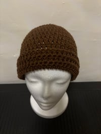 Image 4 of Brownie Crochet Beanie - M/L