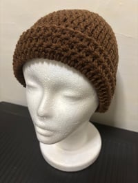 Image 3 of Brownie Crochet Beanie - M/L
