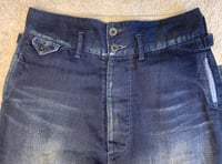 Image 2 of Funset of Art pure blue Japan sashiko indigo dyed pants, size M (32”)