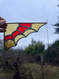 Image 1 of Red & gold web 