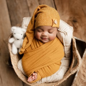 Image of Cashmere Cozy Wraps - mustard & cinnamon