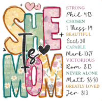 Image 2 of "Who She Is" Biblical Affirmation Tee