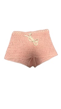 Image 1 of Crochet Mini Shorts