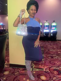 Image 5 of Crochet Choker Backless Halter Top (free earrings)