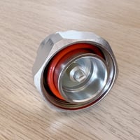 Image 2 of 7/16 DIN (L29) Male to N-Type Female RF Adapter