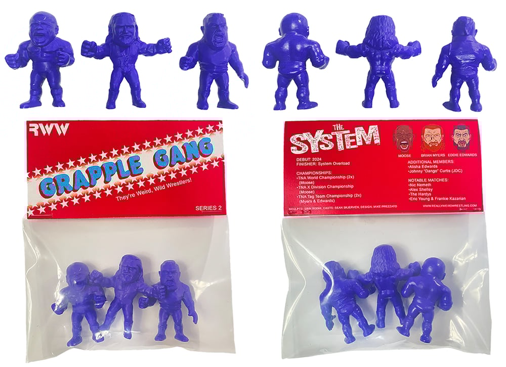 RWW GRAPPLE GANG MINI-WRESTLERS SERIES 2: THE SYSTEM (3-PACK) *PREORDER*