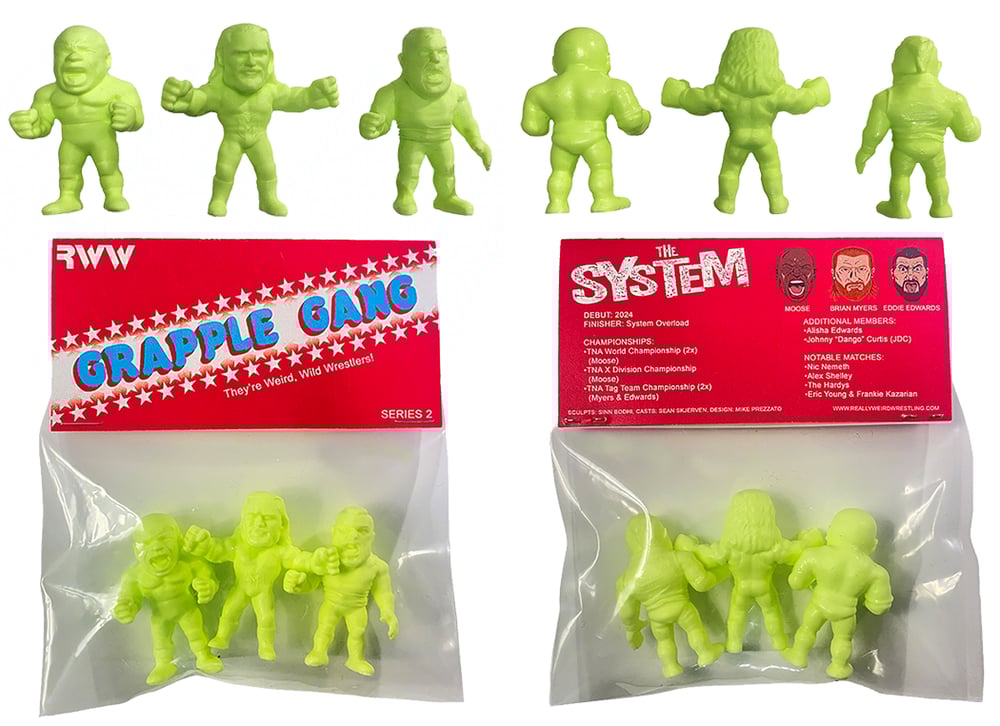 RWW GRAPPLE GANG MINI-WRESTLERS SERIES 2: THE SYSTEM (3-PACK) *PREORDER*