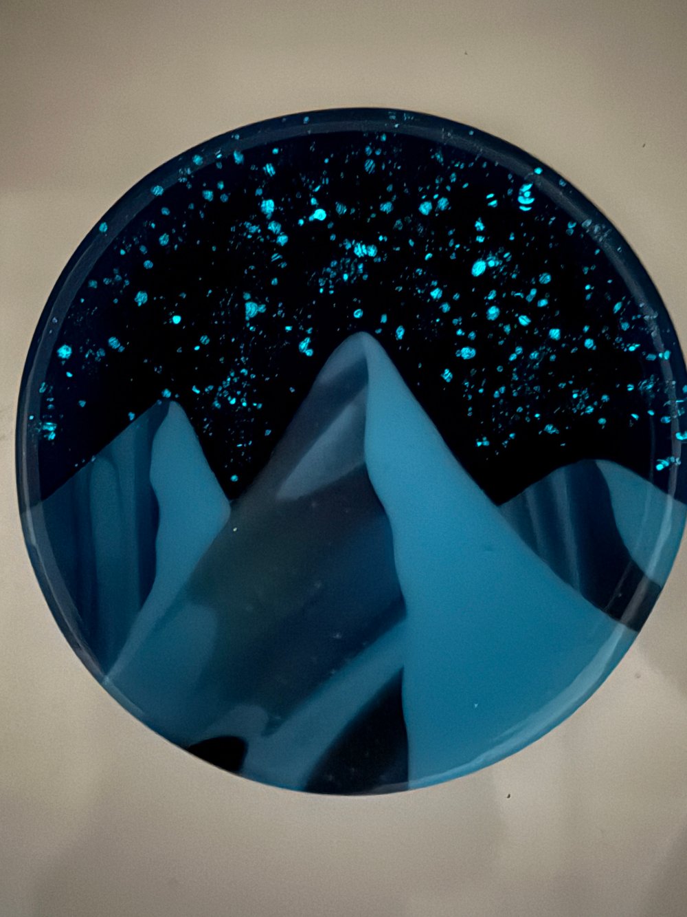 MADE TO ORDER Glow in the Dark mountain plate