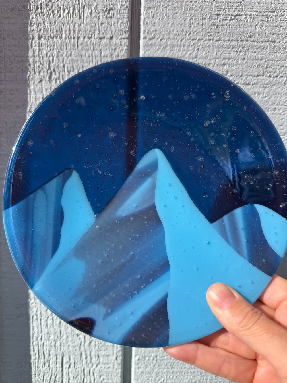 MADE TO ORDER Glow in the Dark mountain plate