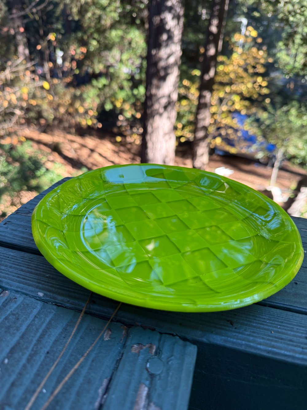 Green Checkered Plate