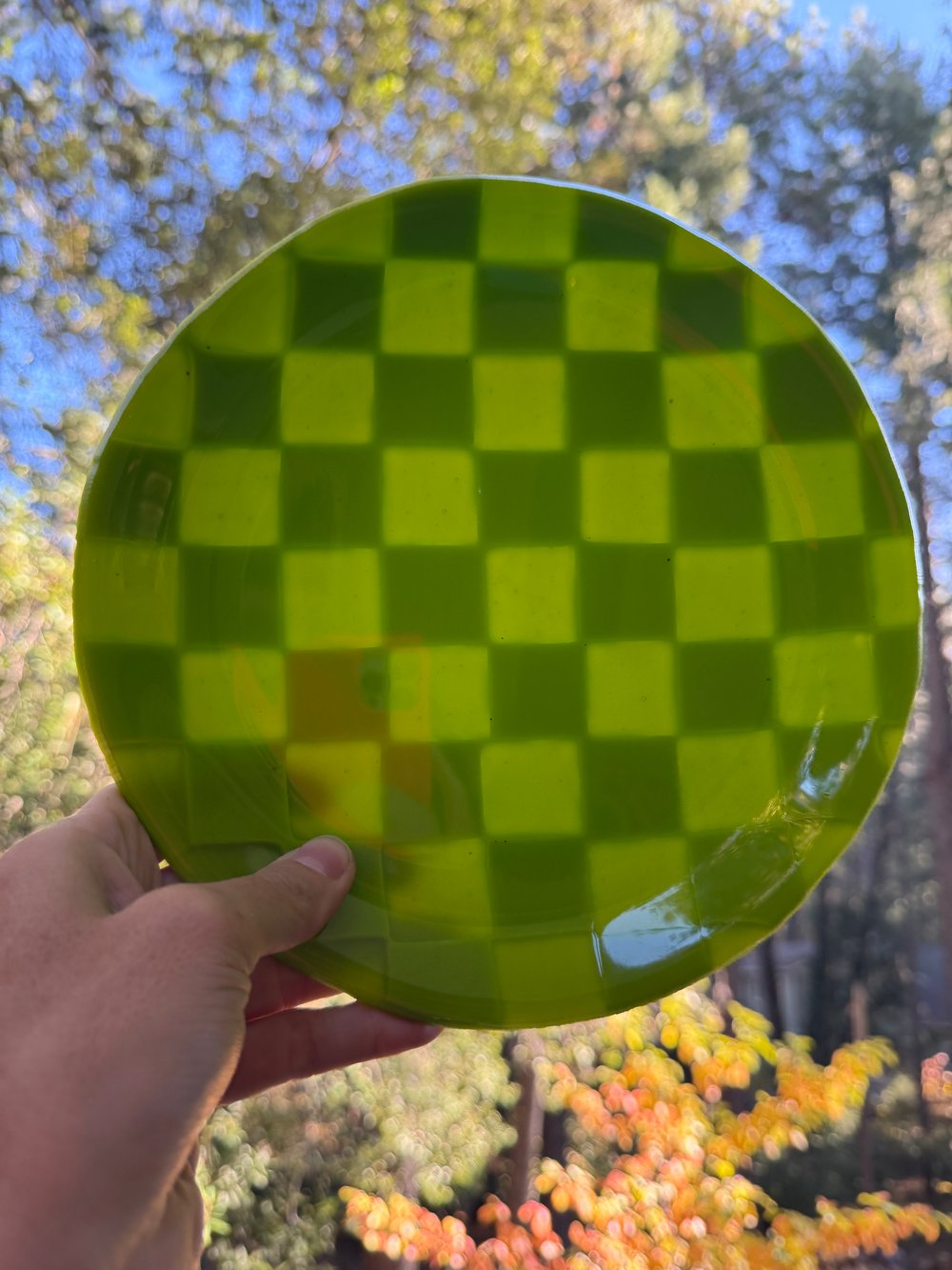 Green Checkered Plate