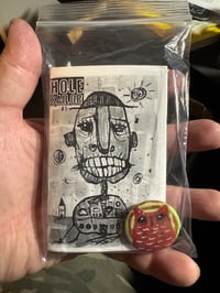 Image 1 of Tiny Free Verse Owls / 3-Piece Micro Art Set & Zine Series, Vol. 2 / #7 of 65