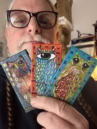 Image 2 of Tiny Free Verse Owls / 3-Piece Micro Art Set & Zine Series, Vol. 2 / #7 of 65
