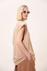 Image 4 of CARDIGAN METELDA CATENA SABBIA