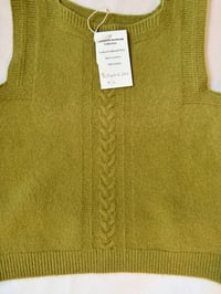 Image 3 of Knit Vest in Soft Green