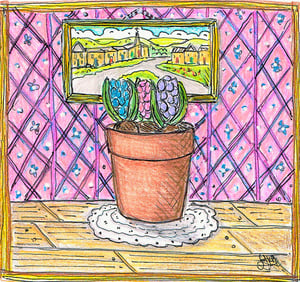 Image of Hyacinth card