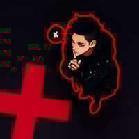 Image 1 of STICKER -  Marcin X  Red (S27)