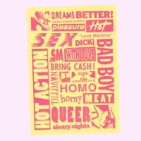 YELLOW FLYER COLLAGE - risoprint (a4 & a3)