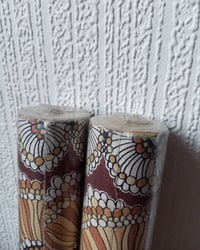 1970s Vintage Crown Wallpaper Rolls - Abstract African Boho Hippie MCM - (Sets of 2 Rolls) – detail view 11