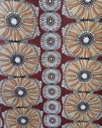 1970s Vintage Crown Wallpaper Rolls - Abstract African Boho Hippie MCM - (Sets of 2 Rolls) thumbnail 4