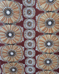 1970s Vintage Crown Wallpaper Rolls - Abstract African Boho Hippie MCM - (Sets of 2 Rolls) – detail view 4