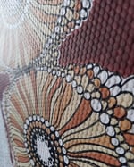 1970s Vintage Crown Wallpaper Rolls - Abstract African Boho Hippie MCM - (Sets of 2 Rolls) thumbnail 6