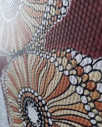 1970s Vintage Crown Wallpaper Rolls - Abstract African Boho Hippie MCM - (Sets of 2 Rolls) – detail view 6