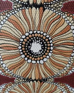 1970s Vintage Crown Wallpaper Rolls - Abstract African Boho Hippie MCM - (Sets of 2 Rolls) thumbnail 7