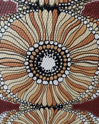 1970s Vintage Crown Wallpaper Rolls - Abstract African Boho Hippie MCM - (Sets of 2 Rolls) – detail view 7