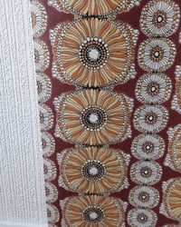 1970s Vintage Crown Wallpaper Rolls - Abstract African Boho Hippie MCM - (Sets of 2 Rolls) – detail view 8