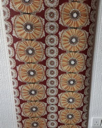 1970s Vintage Crown Wallpaper Rolls - Abstract African Boho Hippie MCM - (Sets of 2 Rolls) – detail view 5