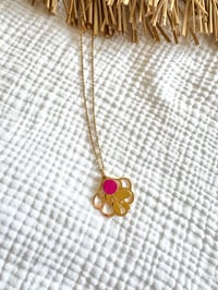 Collier JOSEPHINE Rose vif