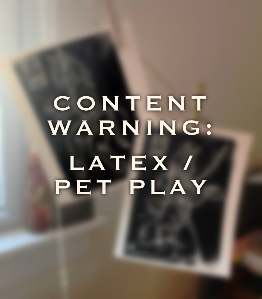 Image of Puppy Play 8”x 10” Linocut Print