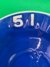 Image 3 of French Pernod 45/51 blue ashtray. Cica 1960's