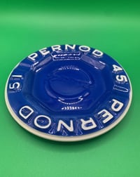 Image 1 of French Pernod 45/51 blue ashtray. Cica 1960's