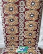1970s Vintage Crown Wallpaper Rolls - Abstract African Boho Hippie MCM - (Sets of 2 Rolls) thumbnail 2