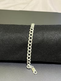 Image 1 of 925 Sterling Silver Link Bracelet (7.5”)