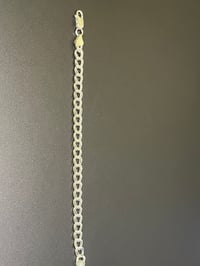 Image 3 of 925 Sterling Silver Link Bracelet (7.5”)