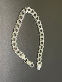 Image 4 of 925 Sterling Silver Link Bracelet (7.5”)