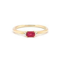Image 1 of  Mini Sparkling Ruby Ring