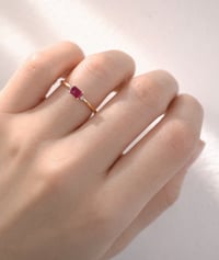 Image 2 of  Mini Sparkling Ruby Ring