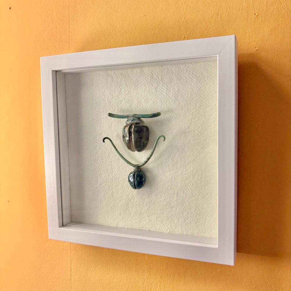 Image of Copy of Framed raku Butterfly