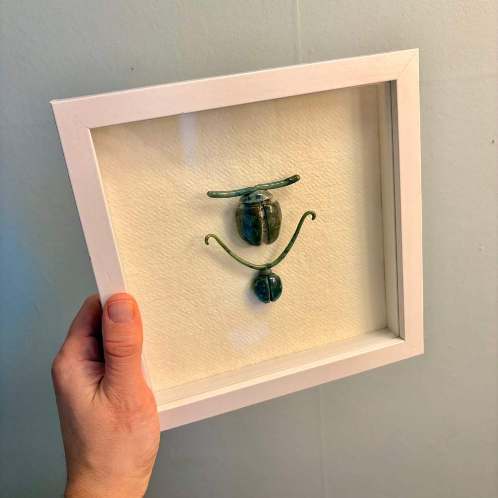 Image of Copy of Framed raku Butterfly