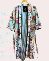 Image 3 of Heart ¥ kimono ¥ upCyclinG viLLaGe punK¥IbiZa ¥coaT¥ festivaL